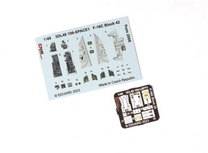 Eduard 3DL48106 F-16C Block 42 from 2006 SPACE KINETIC MODEL 1/48