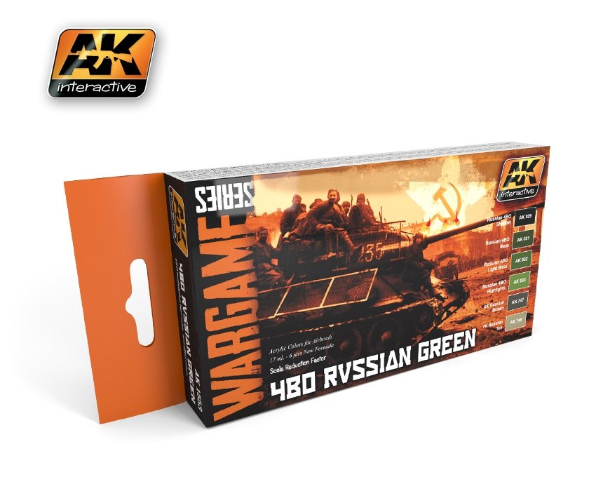 Ensemble AK Interactive AK1553 4bo vert russe (série de jeux de guerre)