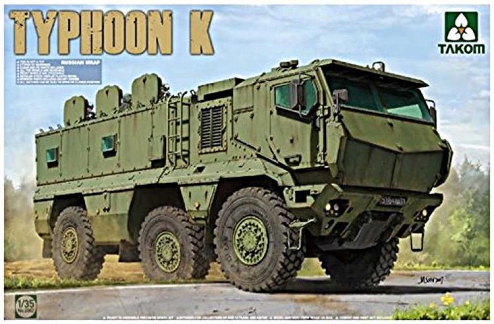 Takom 2082 Russian MRAP KAMAZ-63968 "Typhoon-K" (with cab &amp; cabin interior) 1/35