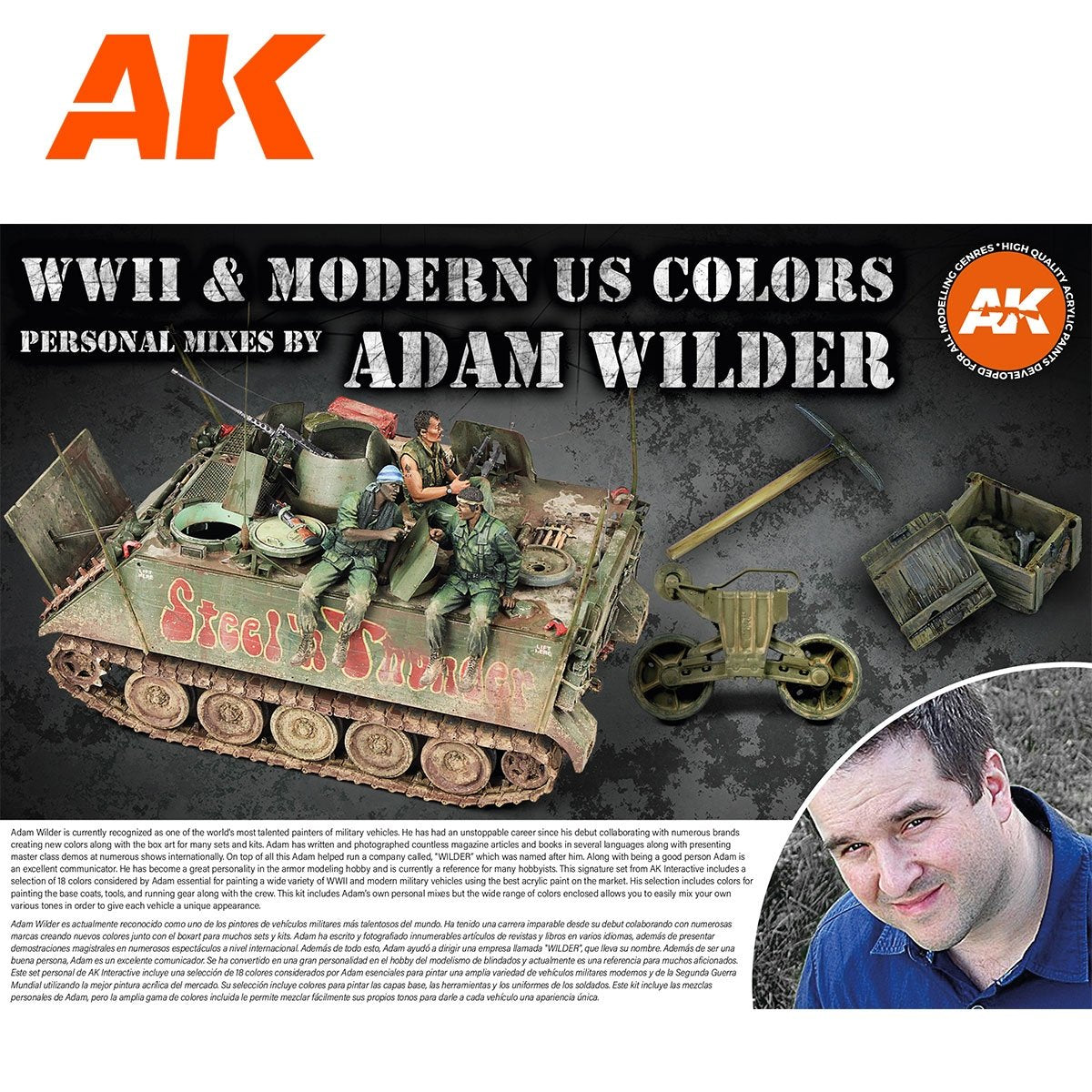 AK Interactive AK11763 SIGNATURE SET – ADAM WILDER 3G SET 18x17 ml – Bild 5