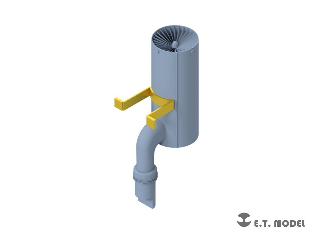 E.T. Model P35-233 Exhaust Muffler (Flammvernichter) for Panther G Late 1/35 – immagine 2