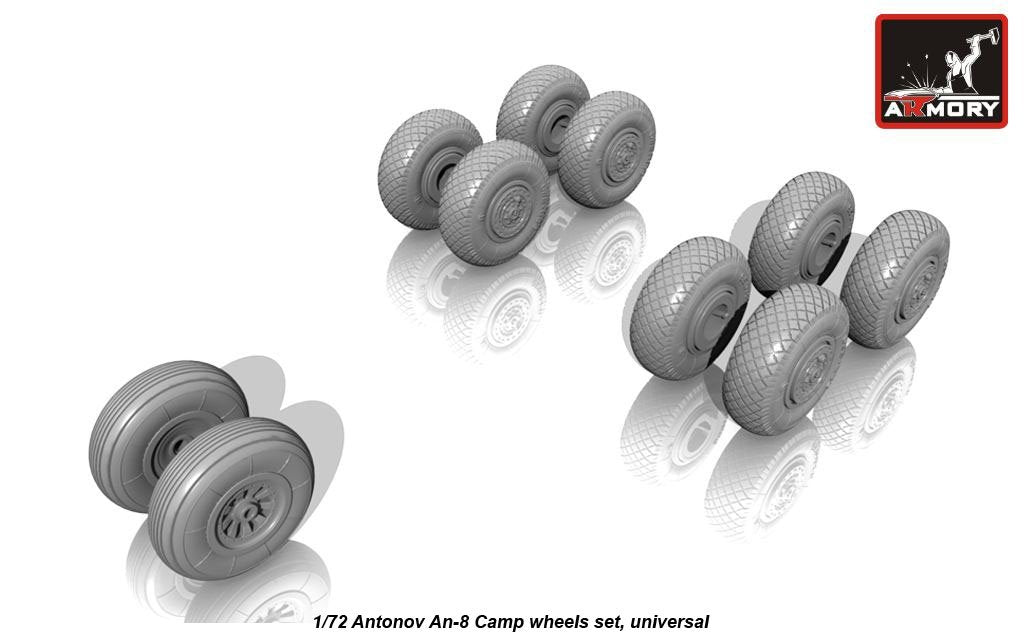 Armory Models AW72027 Antonov An-8 Camp wheels 1/72 – imagen 2