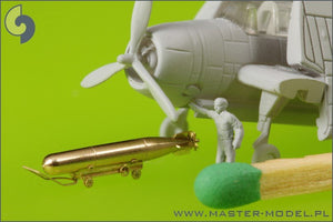 Master SM-350-072 USN Airborne torpedoes Mark 13 (22.4in) with trolleys - early type (10 pcs) – Bild 7