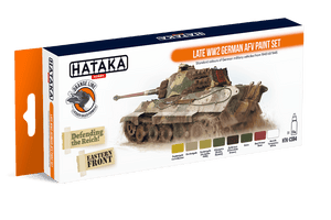 Hataka HTK-CS94 Ensemble de peinture AFV allemand de la fin de la Seconde Guerre mondiale (8x17 ml)