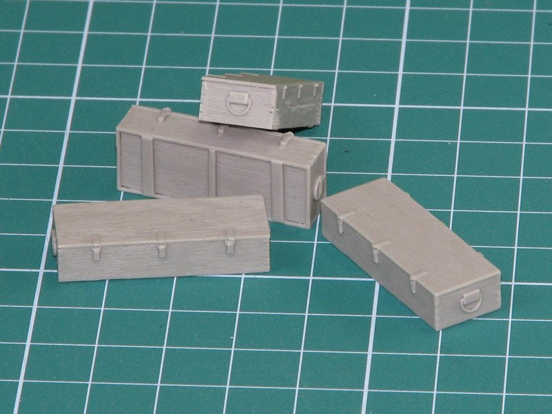 Eureka XXL E-017 Wooden Ammo Boxes for 12.8 cm Pak 44/Kw.K. 1/35 – Bild 2