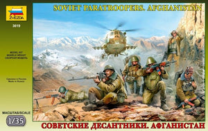 Zvezda 3619 Guerre d&amp;#39;Afghanistan (1979-1989) : Parachutistes soviétiques (1/35)