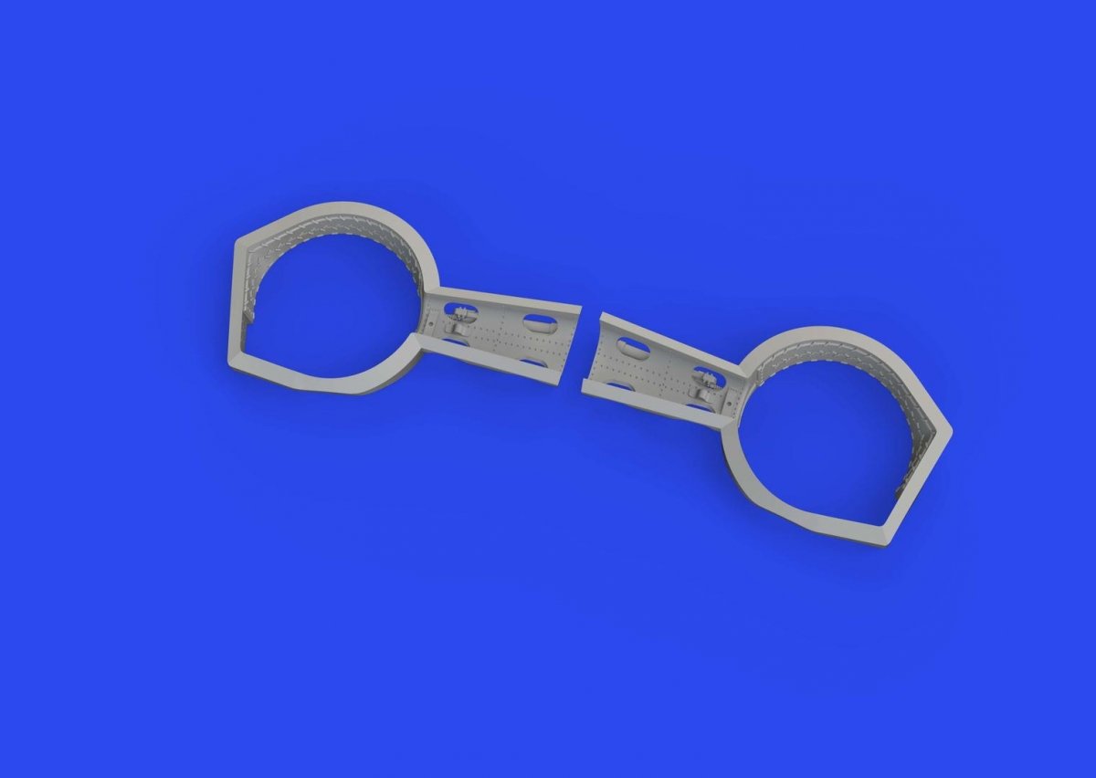 Eduard 672323 Bf 109F/ G wheel bays angular PRINT EDUARD 1/72 – immagine 2