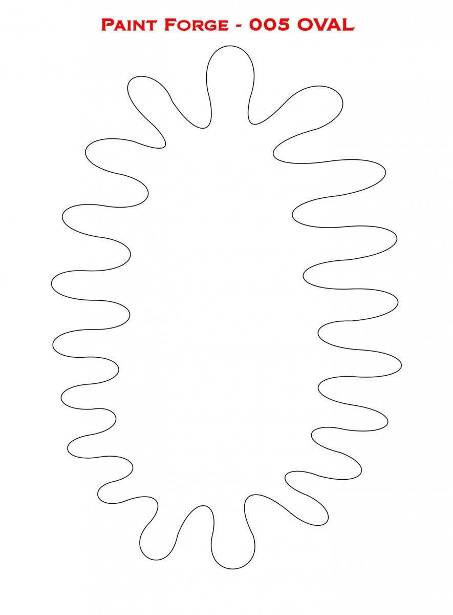 Paint Forge PFST005M STENCIL - OVAL – image 2