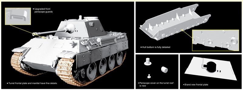 Dragon 6821 Pz.Beob.Wg.V Panther mit 5cm Kw.K.39/1 – immagine 3