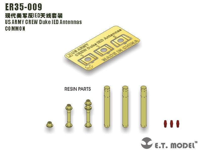 E.T. Model ER35-009 US ARMY CREW Duke IED Antennas 1/35 – immagine 2
