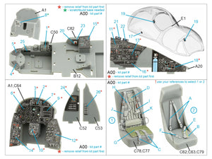 Quinta Studio QD48406 Mi-24 Nato Hind 3D-Printed &amp;amp; colored Interior on decal paper (Trumpeter) 1/48 – image 2