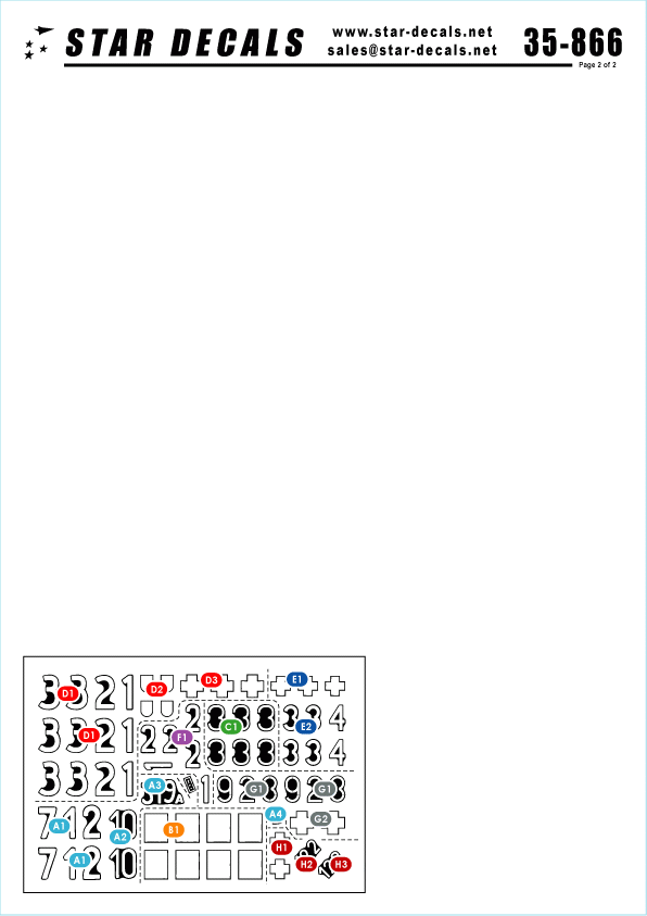 Star Decals 35-866 Hungary 1945 3 1/35 – Bild 2