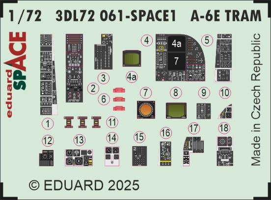 Eduard 3DL72061 A-6E TRAM SPACE TRUMPETER 1/72 – immagine 3