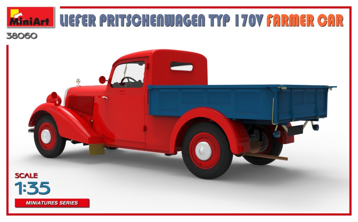 MiniArt 38060 LIEFER PRITSCHENWAGEN TYP 170V FARMER CAR 1/35 – immagine 10