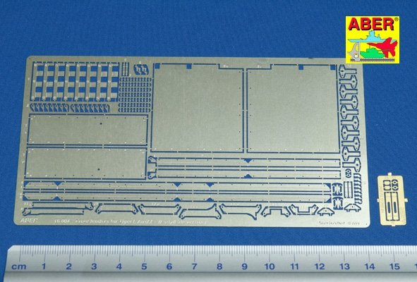 Aber 16004 Front fenders for Tiger I, Aufs.E - Early /Late version 1/16 – imagen 2