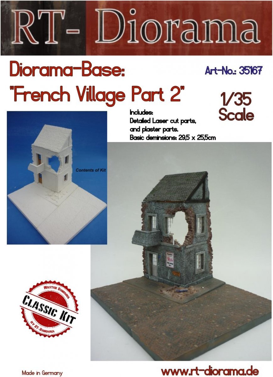 RT-Diorama 35167 Diorama-Base: "French Village" Part 2 1/35