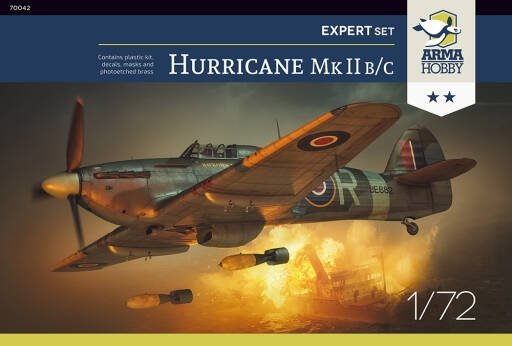 Arma Hobby 70042 Hurricane Mk II b/c Expert Set 1/72