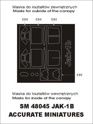 Montex SM48045 Jak-1 B ACCURATE MINIATURES