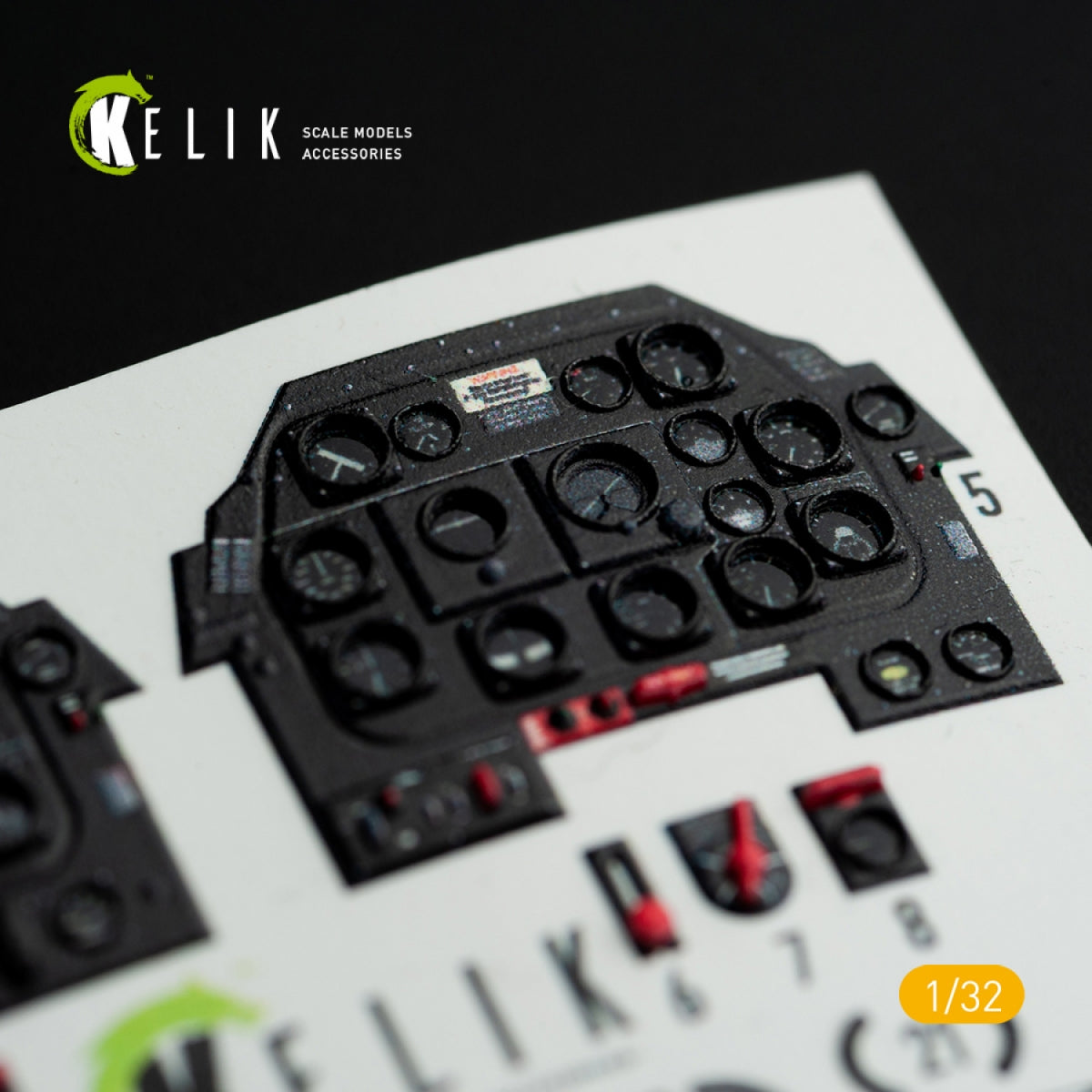 KELIK K32015 P-51D MUSTANG - INTERIOR 3D DECAL FOR TAMIYA KIT 1/32 – zdjęcie 5