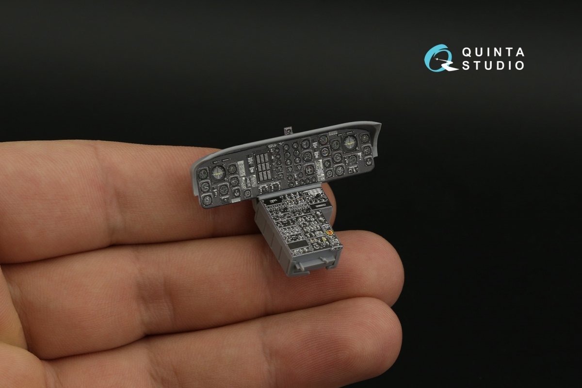 Quinta Studio QDS-35100 CH-54A 3D-Printed &amp;amp; coloured Interior on decal paper (ICM) (Small version) 1/35 – immagine 3