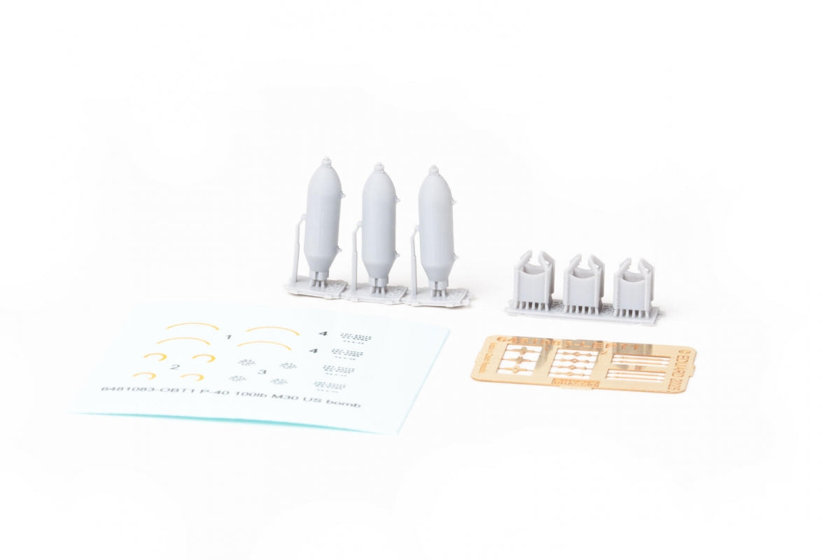 Eduard 6481083 P-40 Bombes américaines M30 de 100 lb IMPRESSION EDUARD 1/48