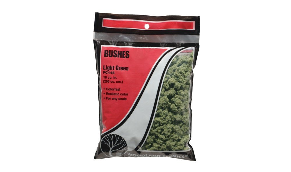 Woodland Scenics WFC145 Light Green Bushes (412cm3) – immagine 3
