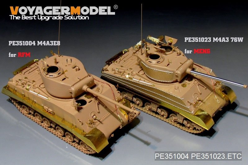 Voyager Model PE351023 WWII US M4A3 (76) w Mid Tank Basic For MENG TS-043 1/35 – Bild 18