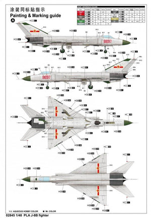 Trumpeter 02845 PLA J-8B fighter 1/48 – imagen 12