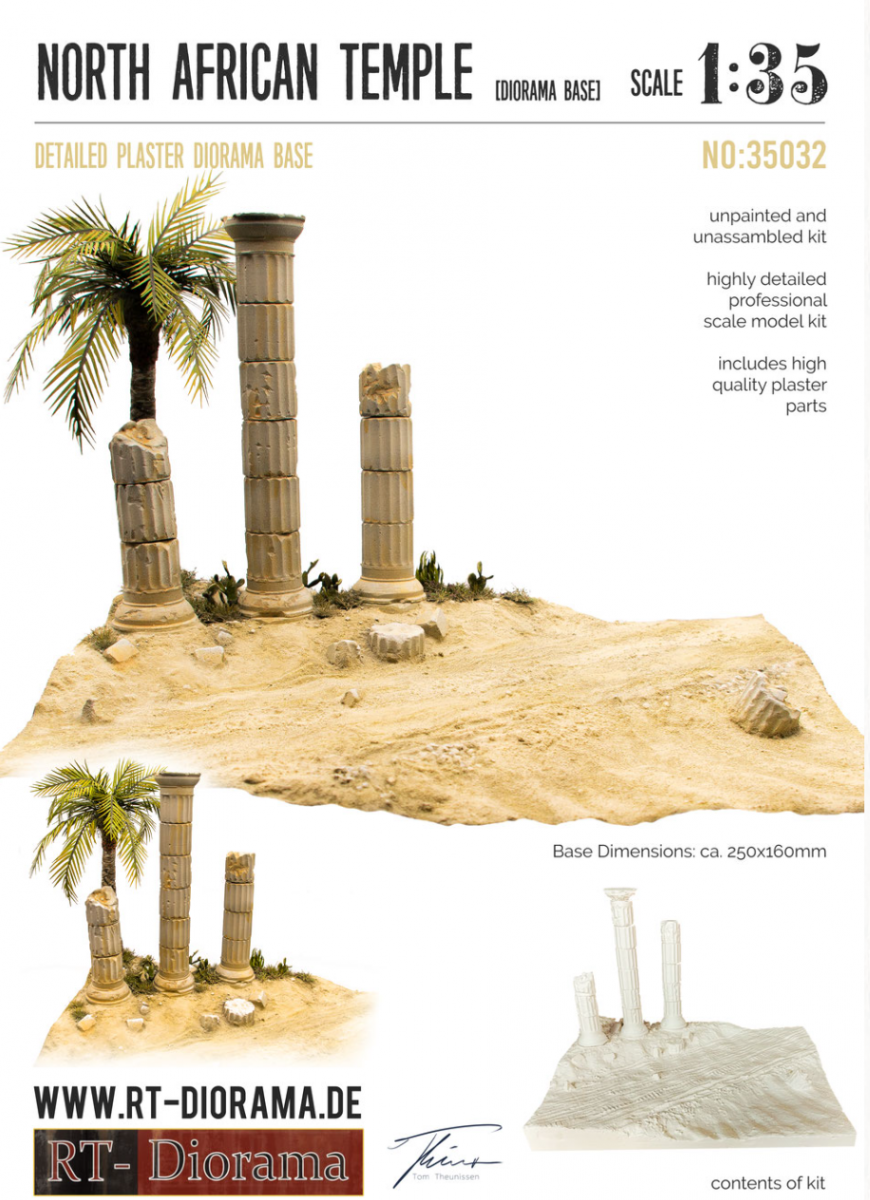 RT-Diorama 35032 Diorama Base: North African Temple 1/35