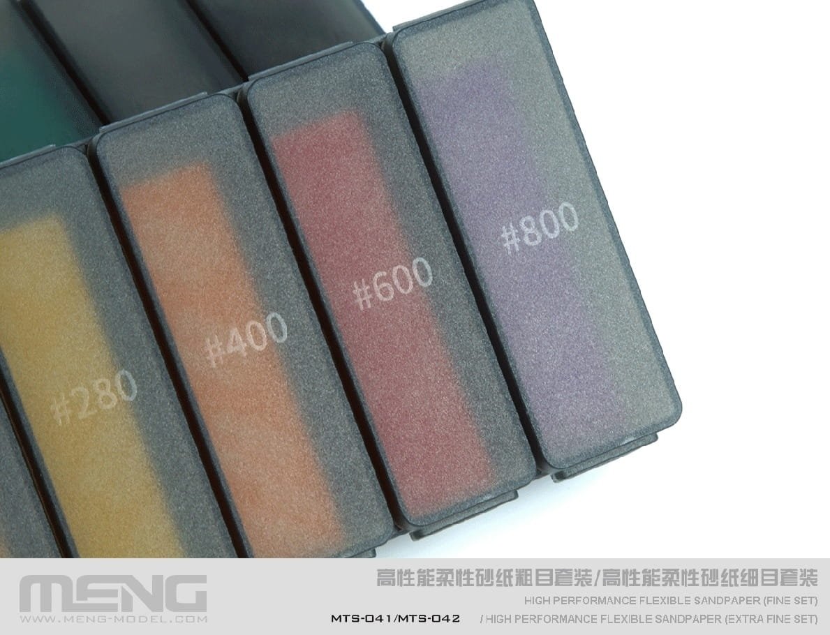 Meng Model MTS-041 High Performance Flexible Sandpaper ( FineSet ) ( zestaw do szlifowania ) – immagine 5