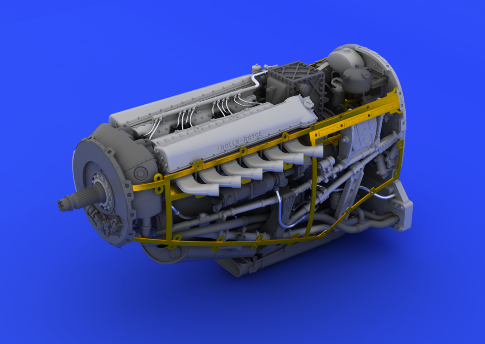 Eduard 648112 Spitfire Mk. IX engine 1/48 (Eduard) – immagine 7