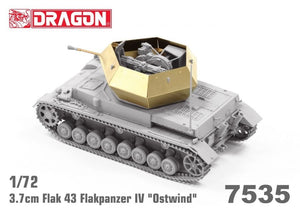 Dragon 7535 3.7cm FlaK 43 Flakpanzer IV &amp;quot;Ostwind&amp;quot; 1/72 – imagen 3