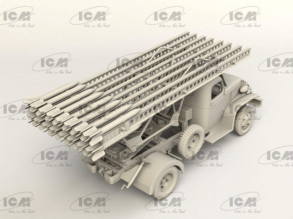ICM 35596 BM-13-16 on G7107 chassis with Soviet crew 1/35 – immagine 4