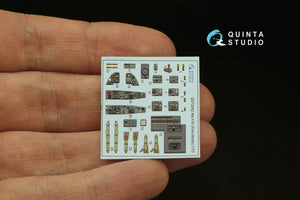 Quinta Studio QD72062 Me 410 3D-Printed &amp;amp; coloured Interior on decal paper (Fine Molds) 1/72 – Bild 4