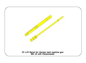 Aber 25L-03 Canon tourné pour mitrailleuse de char allemande MG34 (1/25) – image 8