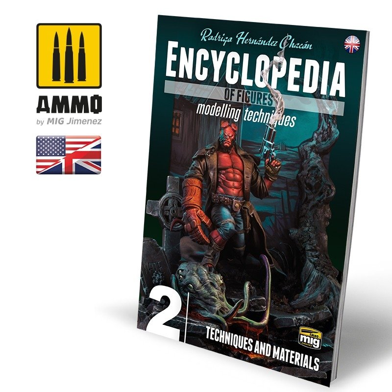 Ammo of Mig Jimenez 6222 ENCYCLOPÉDIE DES FIGURINES TECHNIQUES DE MODÉLISATION VOL. 2 - TECHNIQUES ET MATÉRIAUX (Anglais)