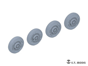 ET Model P35-105 WWII German Sd.Kfz.234 Large Diameter Weighted Wheels Type.5 1/35 – image 2