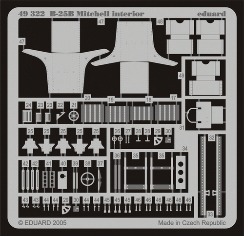 Eduard 49322 B-25B interior 1/48 ACCURATE MINIATURES – image 2