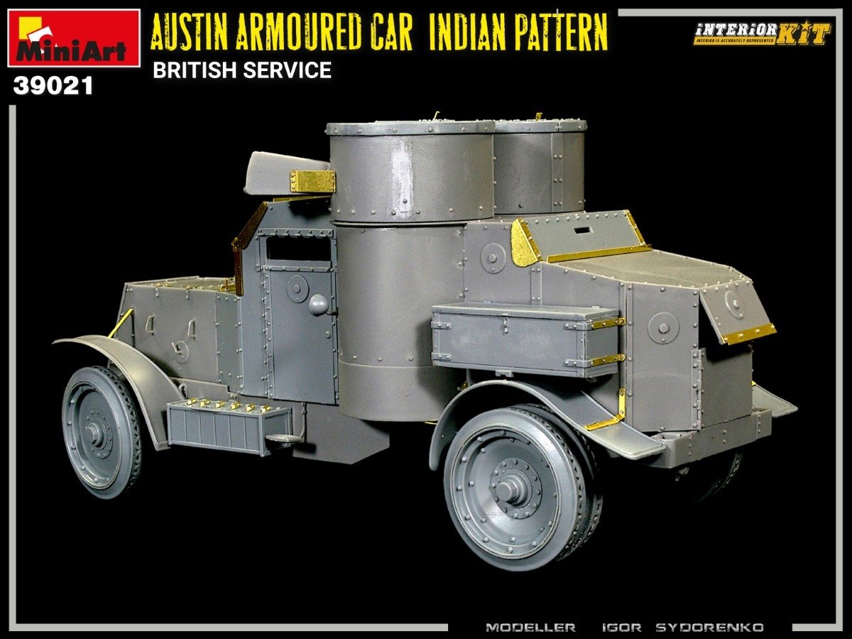 Miniart 39021 AUSTIN ARMOURED CAR INDIAN PATTERN. BRITISH SERVICE. INTERIOR KIT 1/35 – Bild 19
