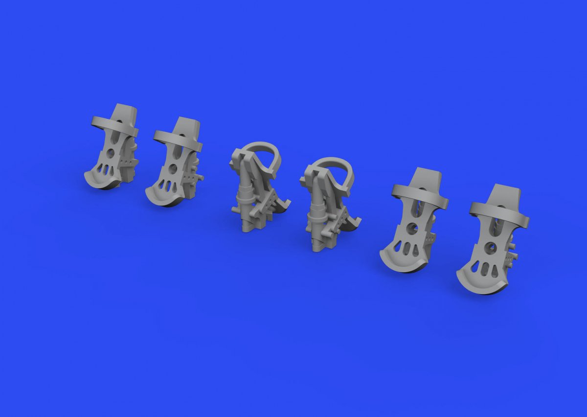 Eduard 672292 Luftwaffe rudder pedals PRINT 1/72 – imagen 2
