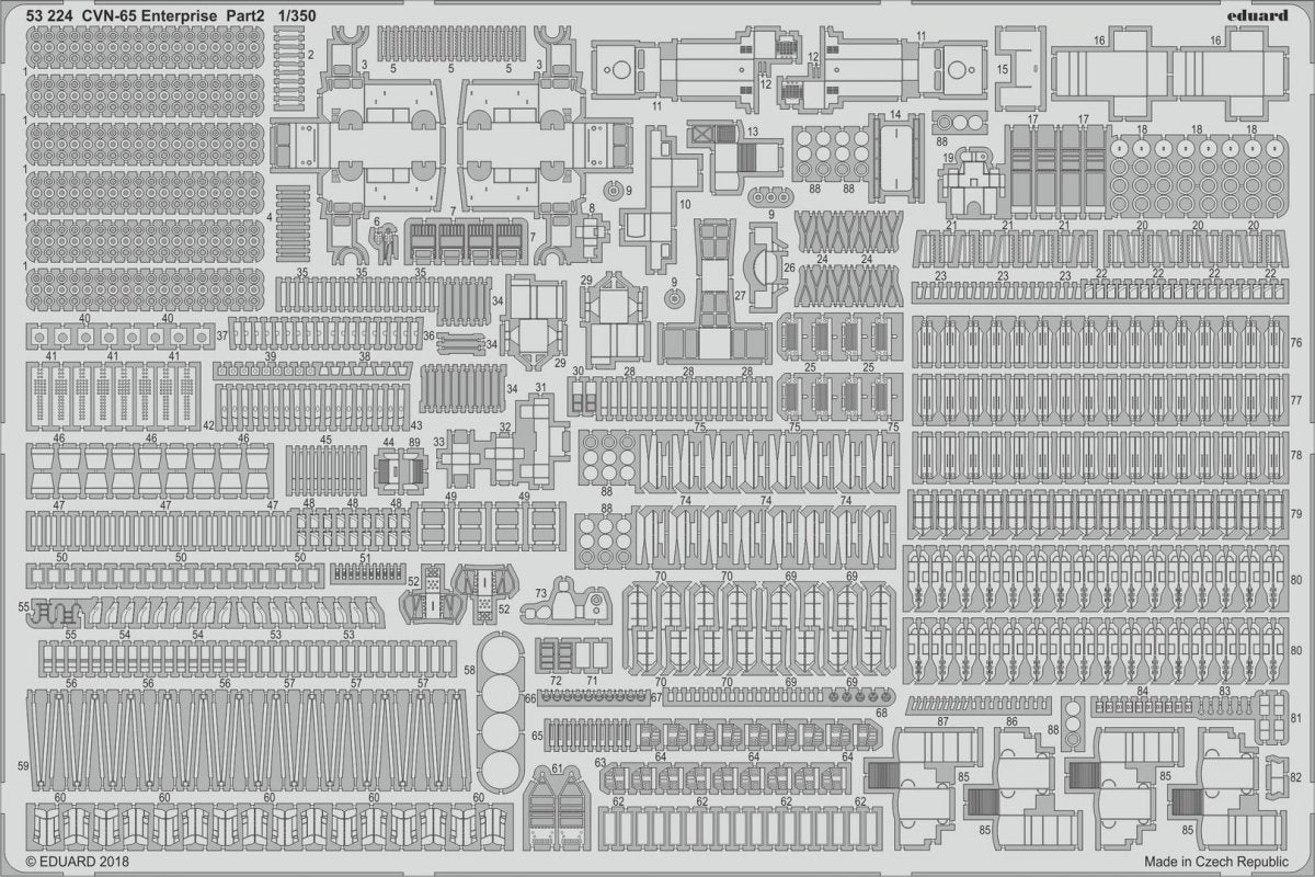Eduard BIG5351 CVN-65 Enterprise PART I TAMIYA 1/350 – immagine 3