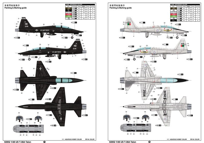 Trumpeter 02852 T-38A Talon 1/48 – Bild 4