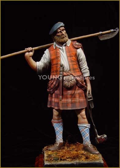 Young Miniatures YH9004 Highland Clansman 1746 90mm – imagen 2