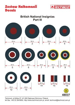 Techmod 48037 - British National Insignias III 1/48 – image 2
