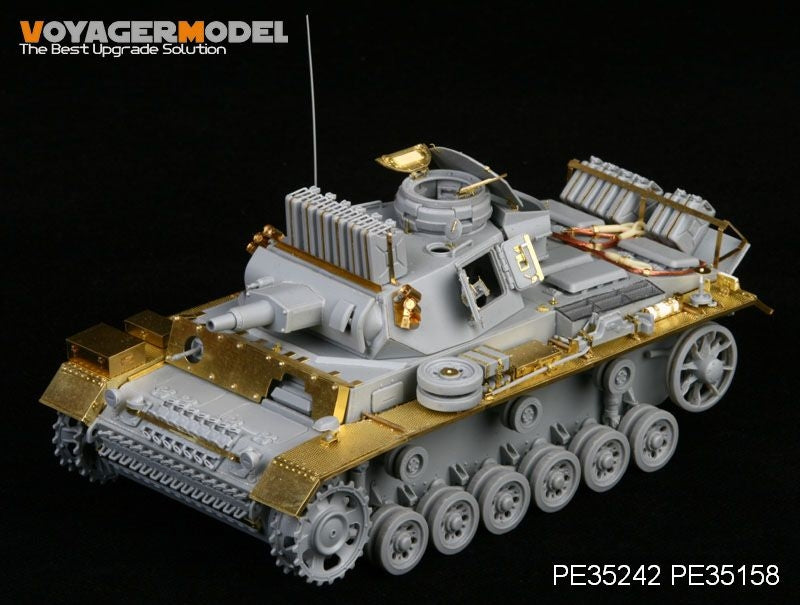 Voyager Model PE35242 WWII German Pz.Kpfw.III Ausf.N sPz.Abt 501 Afrika For DRAGON 6431 1/35 – immagine 2