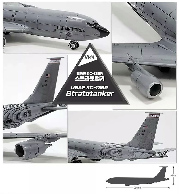 Academy 12638 USAF KC-135R Stratotanker 1/144 – immagine 4