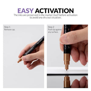 Gaahleri 42328 Metallic Series Marker Set - 10 Colors