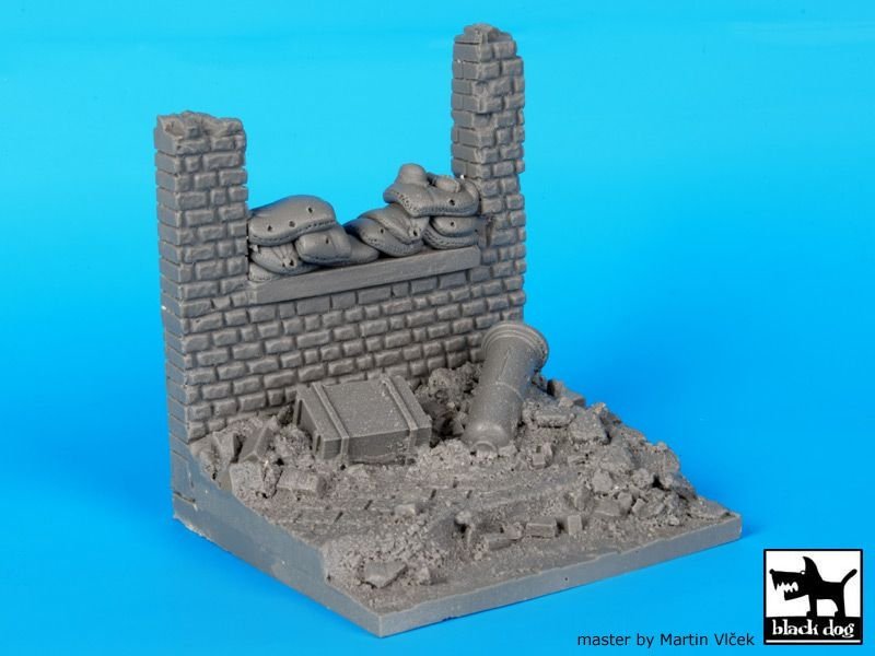 Black Dog D35014 Wall with sand bags base 1/35 – Bild 6