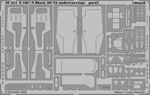 Train d&amp;#39;atterrissage Eduard 49454 F-16C/N Block 30/32 Tamiya 1/48 – image 2