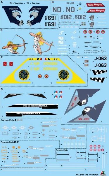 Italeri 2786 F-16 A Fighting Falcon 1/48 – immagine 2